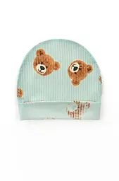 Шапочка для немовлят з підворотом та швом назовні Cute bear