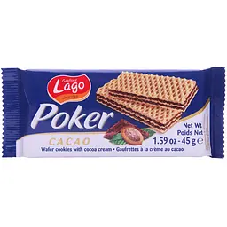 Вафли Gastone Lago Poker с какао 45 г (755996)