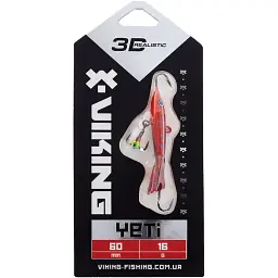 Балансир Viking Fishing Yeti Ice Jig 60mm 16.0g #7 Coral Trout - мініатюра 2