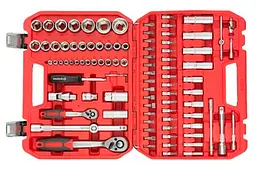Набір інструментів Intertool RED 94 од., 1/4" x 1/2" (ET-9094) - мініатюра 2