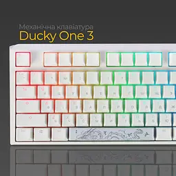Клавіатура Ducky One 3 Cherry MX Brown RGB White DKON2108ST-BUAPXPWWWSC1 UA [126070] - мініатюра 12