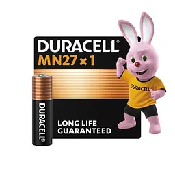 Батарейка Duracell MN27 12V спеціалізована лужна, A27/27A/V27A/8LR732, 1 шт. в упаковці (5007388) - мініатюра 2