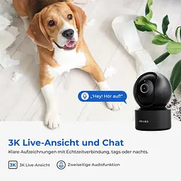 Wi-Fi камера IMILAB C22 2.5K з оглядом 360° - мініатюра 5