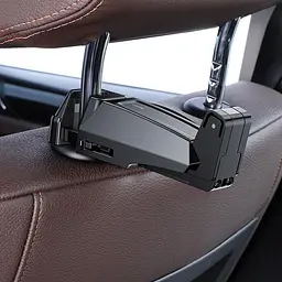Автомобільний тримач холдер Baseus Back Seat Car Mount Holder SUHZ-A01 Black - мініатюра 4