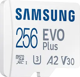 Карта пам'яті Samsung microSDXC EVO Plus 256GB UHS-I U3 V30 A2 + SD Adapter (MB-MC256KA) [83221] - мініатюра 2