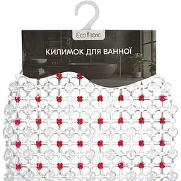 Килимок для ванної Eco Fabric Крапка 63х34 см червоний (6334-003) - мініатюра 5