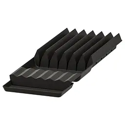 Підставка для ножів IKEA чорна, універсальна кухонна, пластик