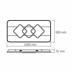 LED світильник функціональний Videx Decora 80W (VL-CLD-998-TT) - мініатюра 2