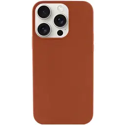 Чохол Epik Silicone Case Full Protective (AA) NO LOGO для Apple iPhone 15 Pro (6.1) Коричневий / Brown