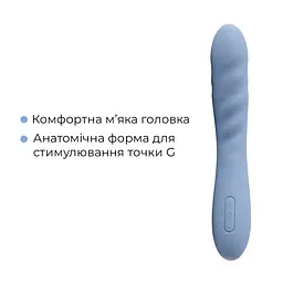 Смарт-вібратор з пульсацією Svakom Ava Neo Cornflower Blue, 15 режимів роботи, водонепроникний - мініатюра 6