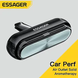Автомобільний освіжувач повітря Essager Car Air Outlet Press Type Solid Perfume Сірий - мініатюра 3