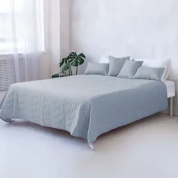 Декоративне покривало Sonex Capri 220х240 см сіре з білим (SO102405) - мініатюра 8