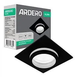 Вбудований світильник Ardero DL2816 під лампу чорний (80655)