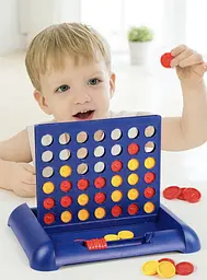 Настільна гра 4 в ряд Connect Four дитяча логічна гра для двох стратегічна гра хрестики нулики вертикальна - мініатюра 3