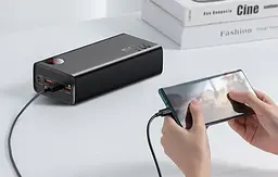 АКБ зовнішній - Умб Baseus Adaman Digital Display 400000 mAh 22.5 W Black (PPAD020001) - мініатюра 9