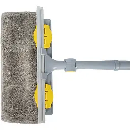 Швабра для миття вікон Eco Fabric 2 в 1 насадка з мікрофібри 30 см ручка телескоп 73-123 см (EF-3025) - мініатюра 6