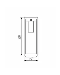 Вуличний світильник Kanlux 34987 Vimo E27 1x15W IP44 - мініатюра 2