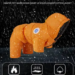 Комбінезон для собак та котів EcoToys Orange XXXL помаранчевий A: 42 см B: 57 см C: 40 см 6932 - мініатюра 4