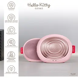 Електронна звукова термо щітка для обличчя GESKE Sonic Thermo Facial Brush 5 в 1 by Hello Kitty рожева - мініатюра 5