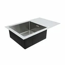 Кухонна мийка Platinum Handmade White Glass 780x510x200, Білий - мініатюра 4