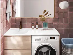 Умивальник Miraggio NEW YORK L (0000220) Miramarble, Глянцевий, Накладний/Врізний/Над пральною машиною, Білий - мініатюра 6