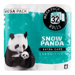 Уцінка. Туалетний папір Сніжна Панда Extra Care Sensitive, 32 рулони - мініатюра 8