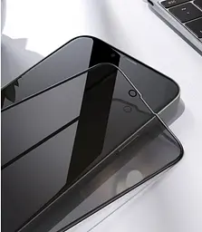 Захисне скло DK Full Glue Антишпигун для Apple iPhone 13 Pro Max 013350 black - мініатюра 6