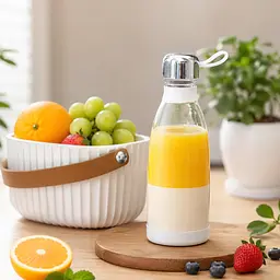 Портативний блендер у пляшці MINI JUICER / Блендер-пляшка 350 мл Блендер акумуляторний 40 Вт - мініатюра 3