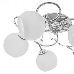 Люстра стельова Brille в спальню E27 60W CH (LK-592C/5) - мініатюра 3
