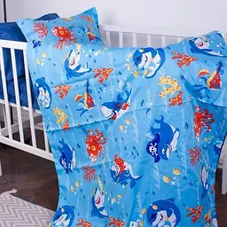 Простирадло MirSon Kids Time Сатін, 22-1314, Cerulean - мініатюра 8