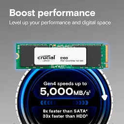 SSD накопичувач Crucial E100 1TB (CT1000E100SSD8) [142545] - мініатюра 2