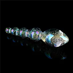 Скляний фалоімітатор DILDO GLOW-IN-THE-DARK TWILIGHT GLEAM GLASS LOVETOYS 66-LV610002 100434 - мініатюра 6
