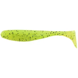 Силікон FishUP Wizzle Shad 2" #055 - Chartreuse/Black (10 шт/уп)