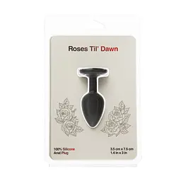 Анальна пробка Roses Til Dawn Silicone Anal Plug Small BMS Factory SX3147 104332 - мініатюра 3