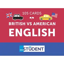 Карточки для изучения English Student British vs American English