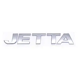 Емблема напис JETTA Пластик 132Х22 мм Хром на скотчі (Завод) - мініатюра 2