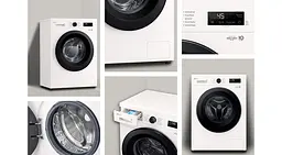 Пральна машина LG фронтальна, 7кг, 1200, A+++, 44см, дисплей, пара, інвертор, білий (F2Y1HS6W) - мініатюра 5