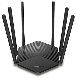 Роутер Mercusys MR50G Wi-Fi 802.11b/g/n/aс, 1900Mb, 2 LAN 10/100/1000Mb, режим точки доступу, швидке налаштування безпеки