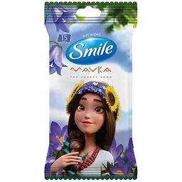 Серветка волога SMILE 42139170 "MAVKA" MIX 15 шт. (4823071658903A)