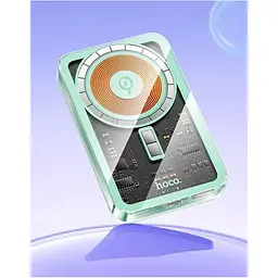 Зовнішній акумулятор Blueo Magnetic Wireless Power Bank With Stand 20W 10000mAh Mint [P010GRNS] [105994] - мініатюра 3