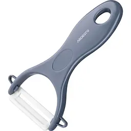 Овочечистка керамічна Ardesto Fresh 13.5×7.8 см сіра (AR8340G) - мініатюра 3