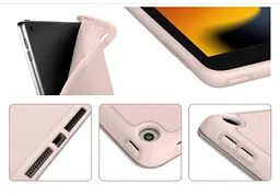 Чохол-книжка CDK для Apple iPad 10.2" 9gen 2021 екокожа/силікон Smart Case cлот стилус (011189) pink sand - мініатюра 3
