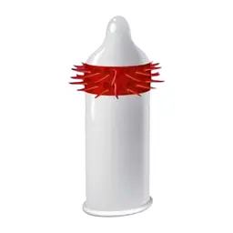 Презервативи EGZO Hot Red з пестливими шипами, 1 шт Egzo EGZO Hot Red 101863