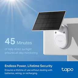Комплект розумної бездротової камери TP-Link TAPO C410 KIT 2K QHD та сонячної панелі - мініатюра 6