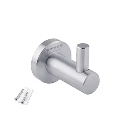 Гачок для ванної кімнати Kroner KRP Edelstahl Klassisch - ESG3705-1 CV025643, Хром матовый - мініатюра 4