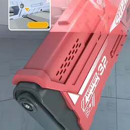 Водяний акумуляторний автомат Space Model Water Gun 9002A (750ml) with lithium battery Red - мініатюра 3
