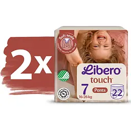 Набір підгузки-трусики Libero Touch Pants 7 (16-26 кг) 44 шт. - мініатюра 2