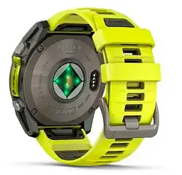 Смарт-годинник Garmin Fenix 8 51mm Solar Sapphire Titanium w. Amp Yellow/Graphite Silicone Band (010-02907-20/21) - мініатюра 8