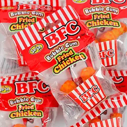 Жувальна гумка American Continental BFC Bubblegum Fried Chicken with Candy Ketchup 21г - мініатюра 3
