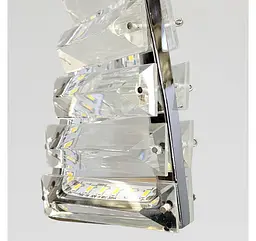 Вертикальна підвісна LED люстра зі скляними елементами MD230107/50CH Artlight у хромі - мініатюра 5